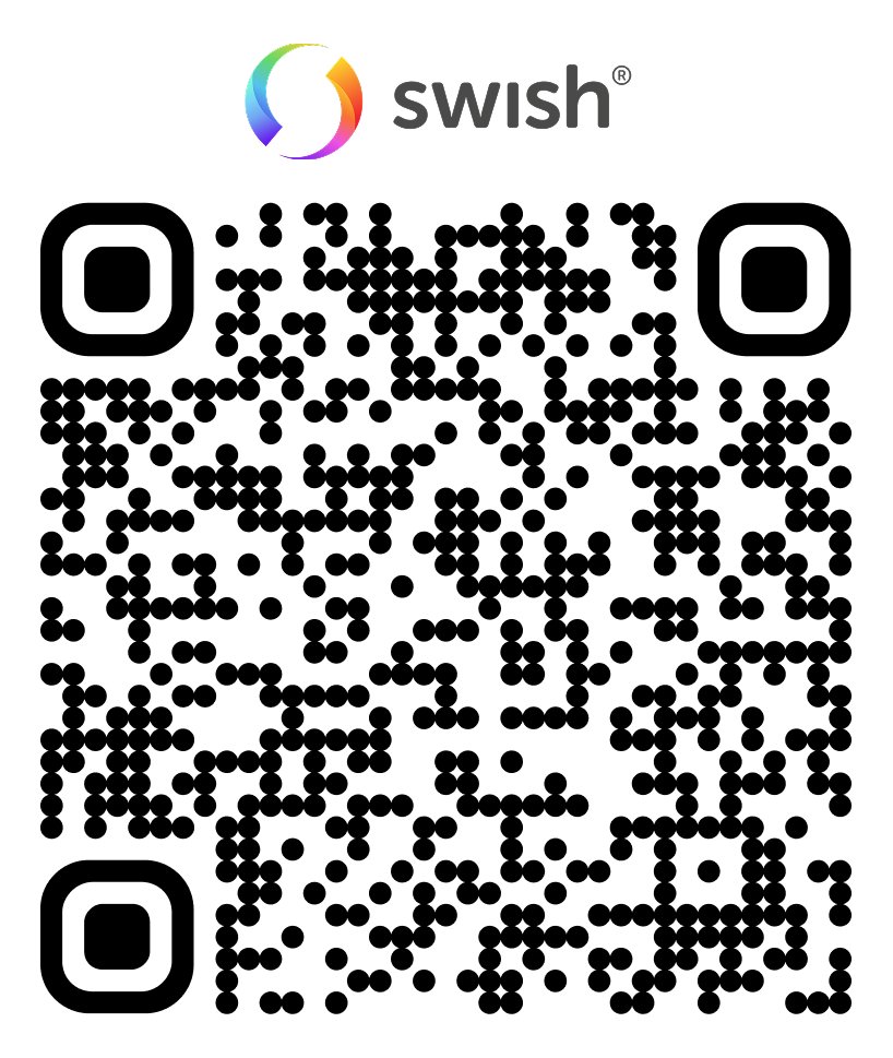 Skanna QR-koden med Swish-appen